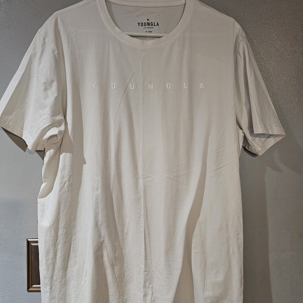 YoungLA Men's Off-White Short Sleeve Tee